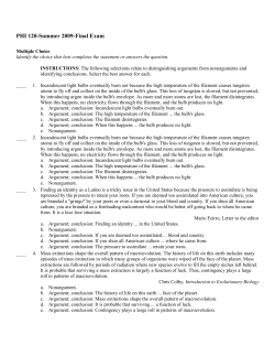PHI 120-Summer 2009