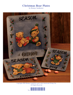 Christmas Bear Plates