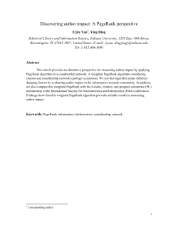 Discovering author impact: A PageRank perspective