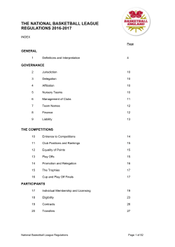 NBL Regulations - Basketball England