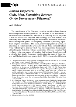 Roman Emperors - Digital Library of the Faculty of Arts, Masaryk