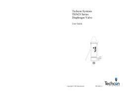 Techcon Systems TS5623 Series Diaphragm Valve