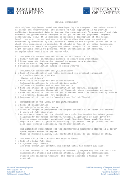 Diploma Supplement and Transcript of Records, pdf