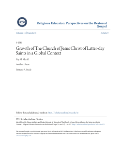 Growth of The Church of Jesus Christ of Latter