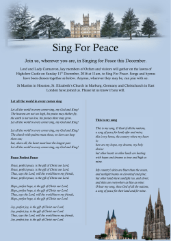 Sing For Peace - Highclere Castle