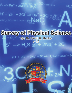 Survey of Physical Science - Continental Academy: Login