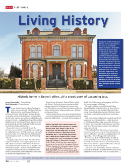 Historic home in Detroit offers JN a sneak peek of upcoming tour.