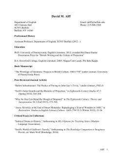 David M. Alff - University at Buffalo