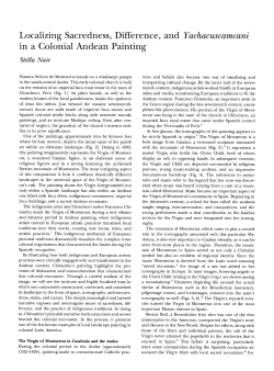 Localizing Sacredness, Difference, and Yachacuscamcani in a