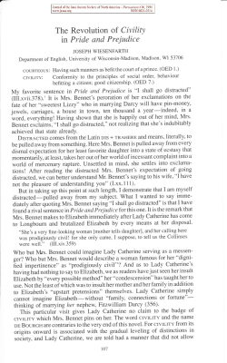 The Revolution of CivilitY - The Jane Austen Society of North America