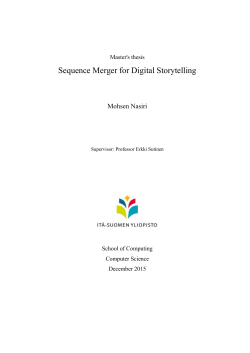Sequence Merger for Digital Storytelling