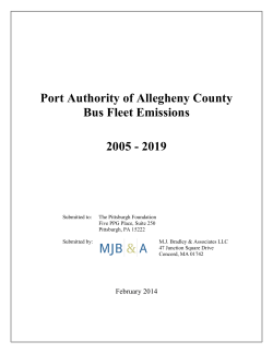 Port Authority of Allegheny County Bus Fleet Emissions 2005