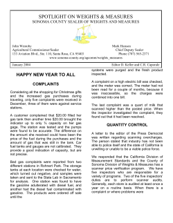 January - County of Sonoma