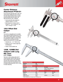 Starrett 120J Offset Dial Caliper - MSI