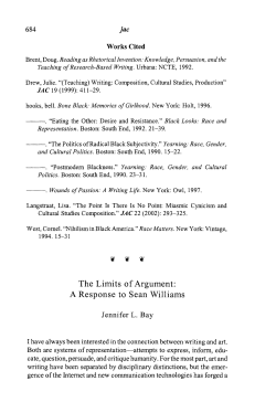 The Limits of Argument: A Response to Sean Williams