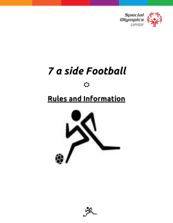 7 a side Football - Special Olympics Ireland