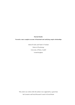 Marital Health - Frank Fincham