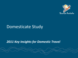 Domesticate Study - Tourism Australia