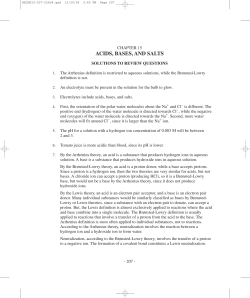 ACIDS, BASES, AND SALTS