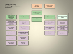 Leicester City Council Senior Management Structure January 2016