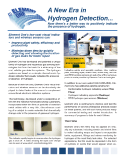 A New Era in Hydrogen Detection