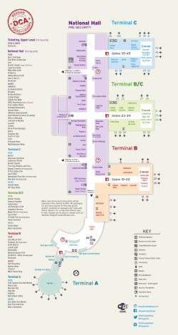 Terminal C Terminal B Terminal A Terminal B/C National Hall