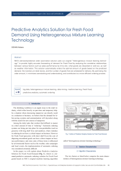Predictive Analytics Solution for Fresh Food Demand