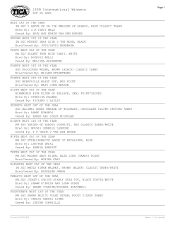 2009 International Winners