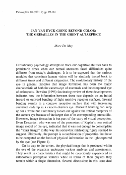 Jan Van Eyck Going Beyond Color