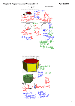 Chapter 10 Regular hexagonal Prisms.notebook