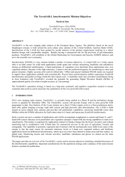 The TerraSAR-L Interferometric Mission Objectives