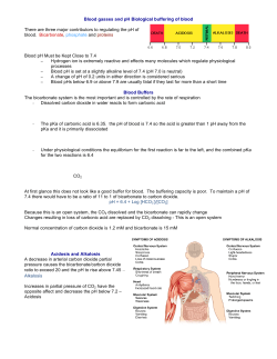 Chem331 Lect 4 blood pH - University of San Diego Home Pages