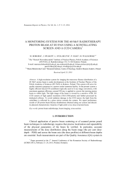 A MONITORING SYSTEM FOR THE 60 MeV RADIOTHERAPY
