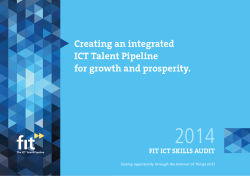 Creating an integrated ICT Talent Pipeline for growth and prosperity.