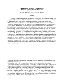 Administrative Proxies for Judicial Review