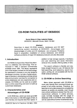 CD-ROM FACILITIES AT DESIDOC