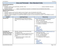 Area and Perimeter - Non-Standard Units