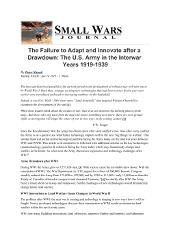 The Failure to Adapt and Innovate after a Drawdown