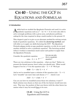 Ch 40 - Math With Steve