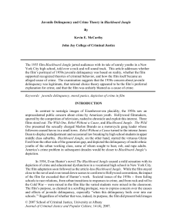 Juvenile Delinquency and Crime Theory in
