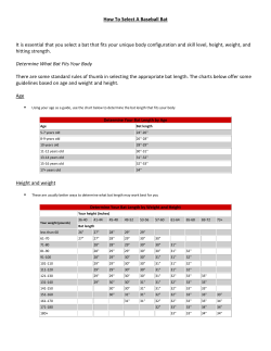 How To Select A Baseball Bat It is essential that you select a bat that