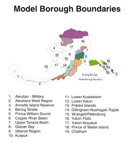 model borough boundaries - City and Borough of Juneau