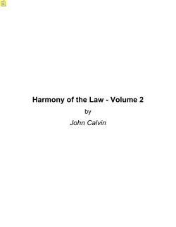 Harmony of the Law - Volume 2