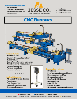 CNC Benders Brochure