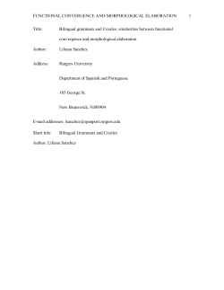 FUNCTIONAL CONVERGENCE AND