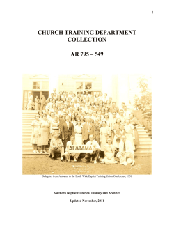 church training department collection ar 795 &ndash; 549