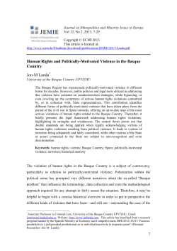 Human Rights and Politically-Motivated Violence in the