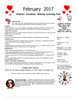 February 2017 - Andover Academy