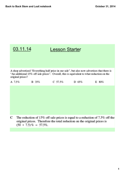 Back to Back Stem and Leaf.notebook