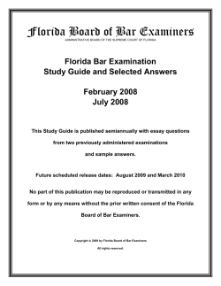 part i &ndash; essay questions and selected answers